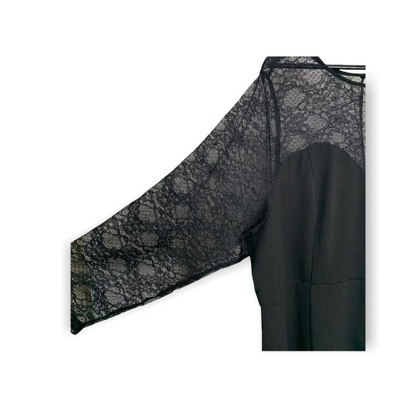 NWT Torrid Lace Bodycon Ponte Sweetheart Long Sleeve Dress Size 5 - Picture 4 of 11